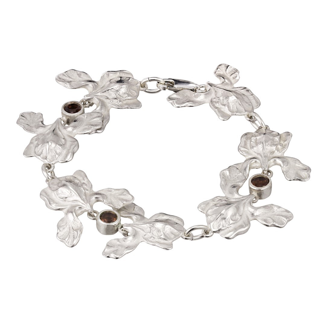 FLEUR ARMBAND SILVER AV SIGRUN