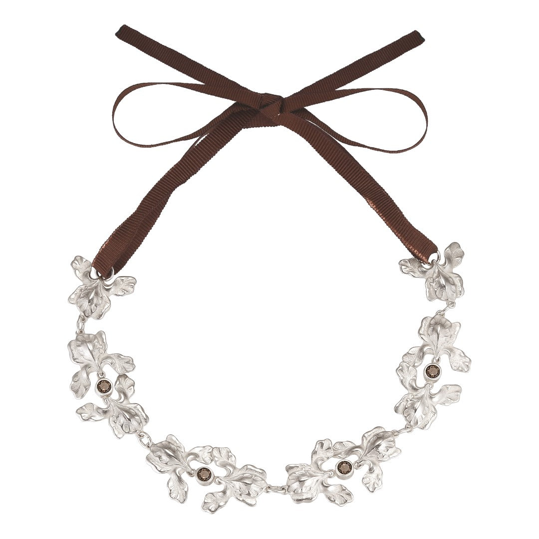 FLEUR CHOKER SILVER AV SIGRUN