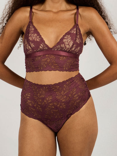 GINA BRALETTE BURGUNDY