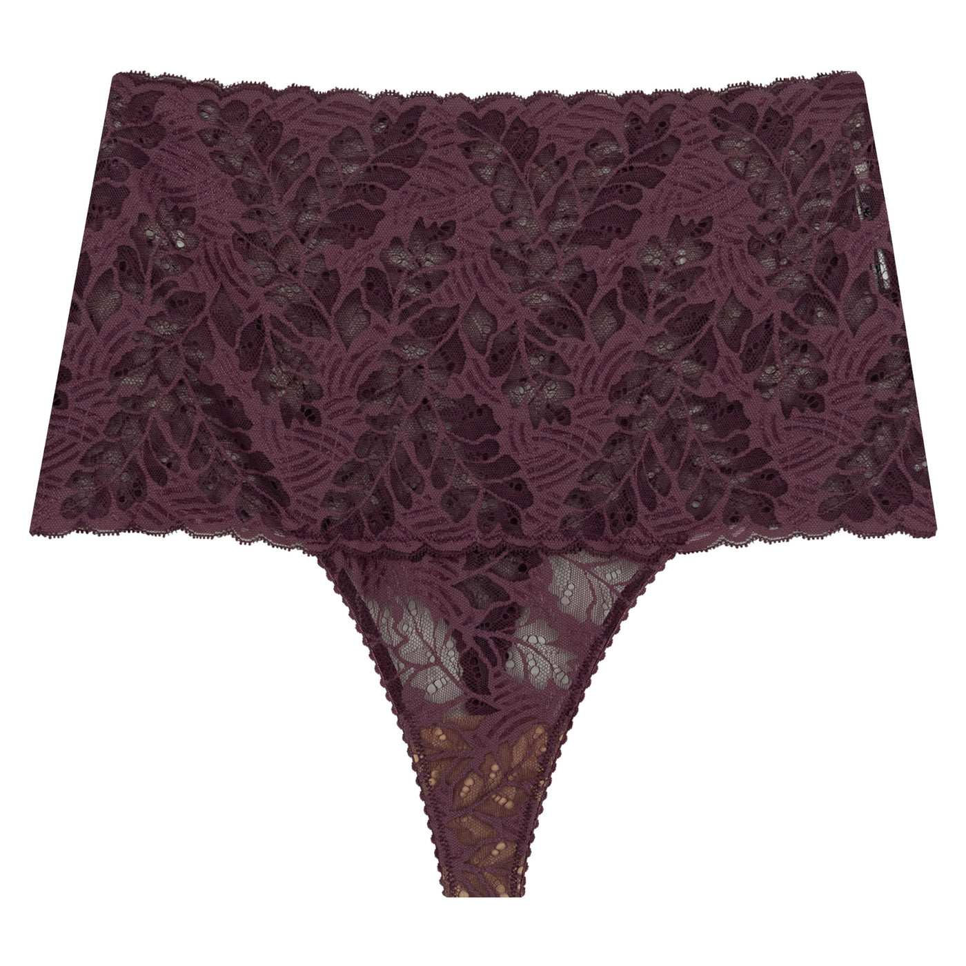 Underprotection high string i farven bordeaux lavet af genanvendt polyamid 