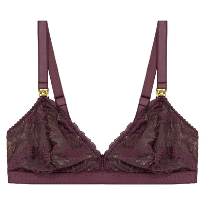 GINA MATERNITY BRA BURGUNDY